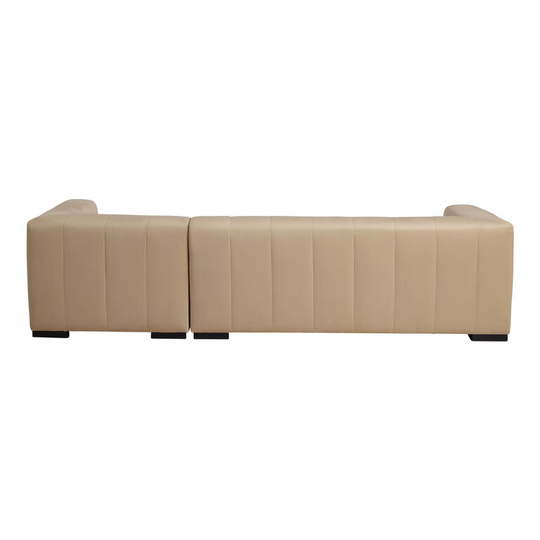 Cambrie Wheat Velvet Right Facing Sectional Sofa image number 4