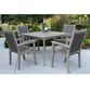 Square Gray Eucalyptus Helena Outdoor Dining Table image number 4