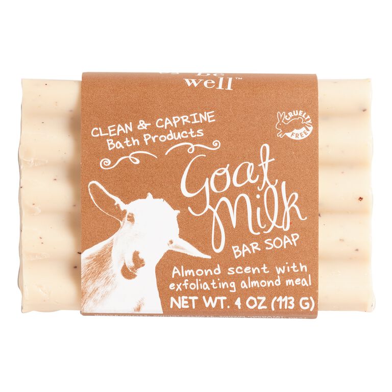 Be Well Almond Goat Milk Bar Soap Set Of 2 image number 1