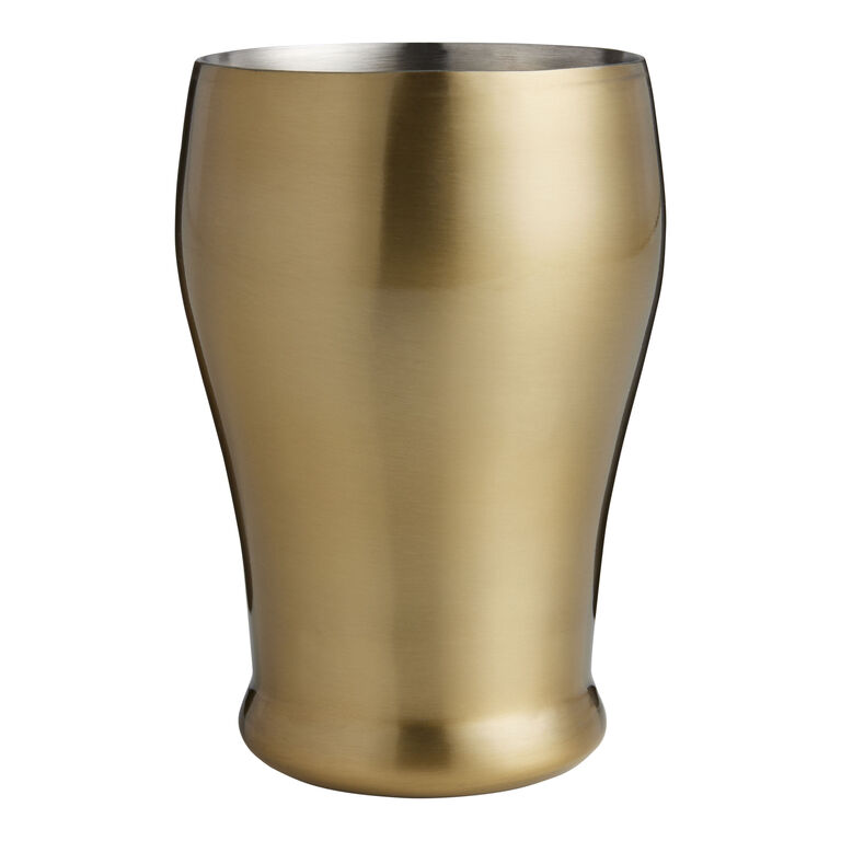 Orson Matte Gold Stainless Steel Beer Glass image number 1