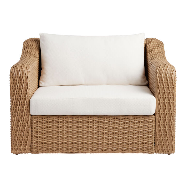 San Marcos Oversized All Weather Wicker Outdoor Armchair image number 3