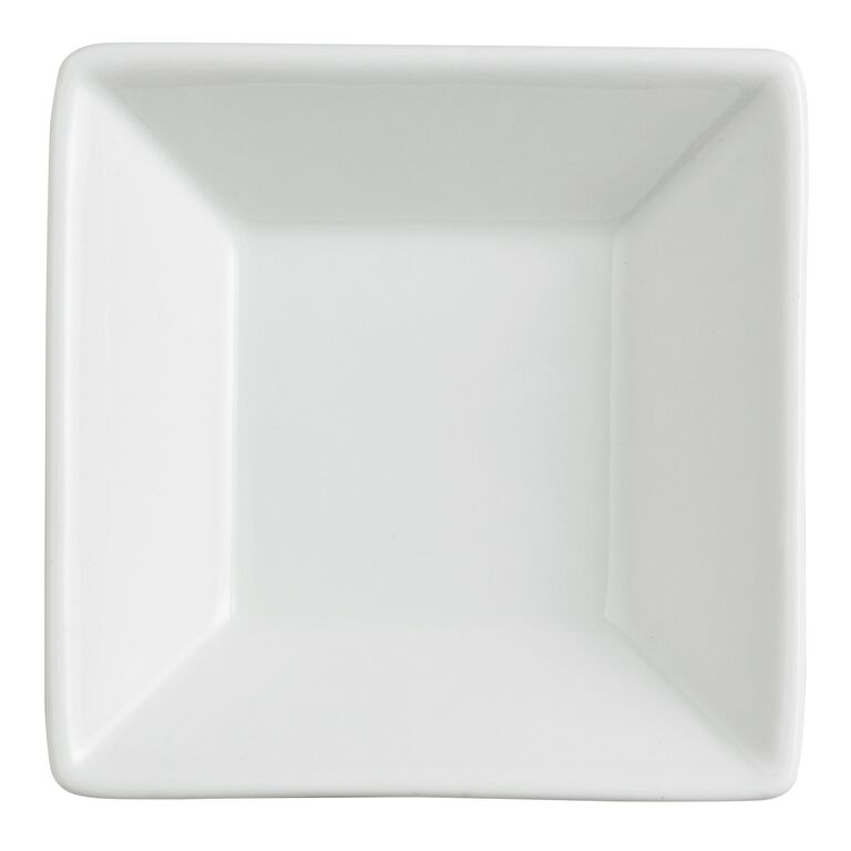 Square White Porcelain Tasting Dish Set Of 6 image number 2