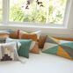 Woven Kaleidoscope Indoor Outdoor Lumbar Pillow image number 1