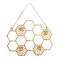 Gold Bee Happy Wall Jewelry Holder image number 0