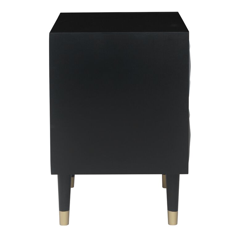 Porter Geometric Wood Nightstand With Drawers image number 4