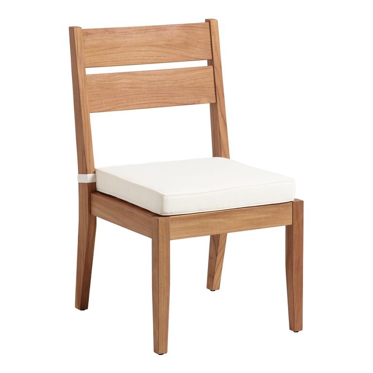 Calero Natural Teak Outdoor Dining Chair Set Of 2 image number 1