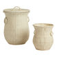 Blanca White Rattan Vase Shaped Basket image number 0