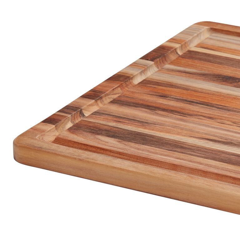 Teakhaus Large Edge Grain Wood Trencher Cutting Board image number 2
