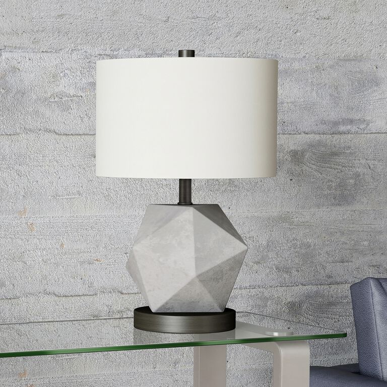 Twila Geometric Concrete Table Lamp image number 4