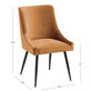 Jocelyn Velvet Upholstered Dining Chair image number 5