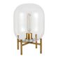 Kari Clear Glass Cylinder and Metal Accent Lamp image number 0