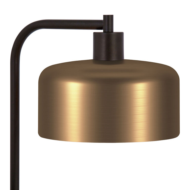 Adelaide Brass and Blackened Bronze Two Tone Floor Lamp image number 5