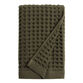 Olive Waffle Weave Cotton Hand Towel