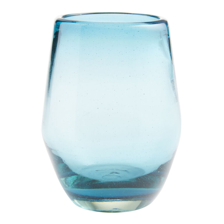 Sonora Teal Handcrafted Double Old Fashioned Glass image number 1