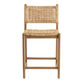 Amolea Wood and Rattan Counter Stool image number 2