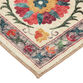 Suzi Red Multicolor Floral Suzani Style Area Rug image number 1