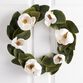 Faux Magnolia Flowers And Leaves Wreath image number 0