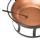 Copper Bowl and Black Steel Fire Pit image number 1