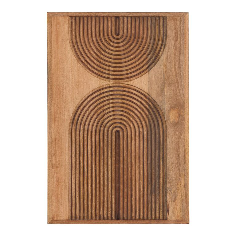 Natural Wood Arches Panel Wall Decor image number 1