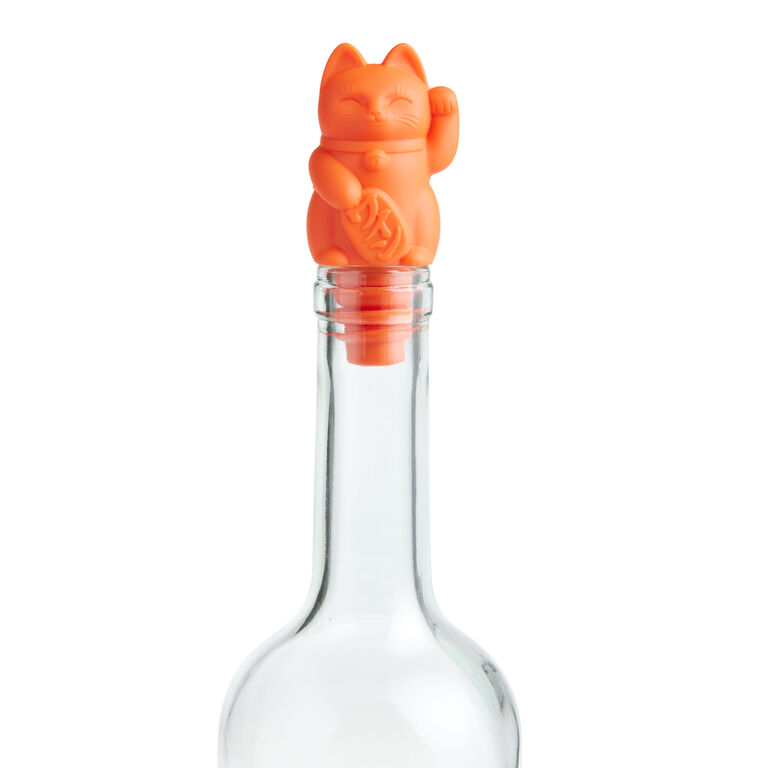 Fred Lucky Cat Bottle Stopper image number 1