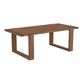 Longmount Antique Cappuccino Pine Wood U Base Dining Table image number 0