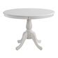 Borden Round Antique White Farmhouse Dining Table image number 0