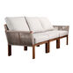 Zurich All Weather Rope and Acacia Wood Outdoor Sofa image number 0