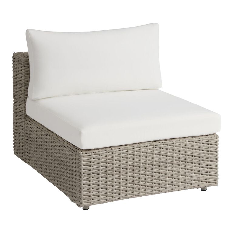 Santiago Gray Wicker Modular Outdoor Sectional Collection image number 3