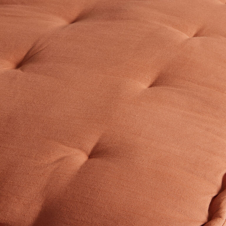 Terracotta Handwoven Cotton Twin Mattress Cover image number 4