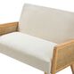 Domenico Natural Wood and Rattan Cane Loveseat image number 3
