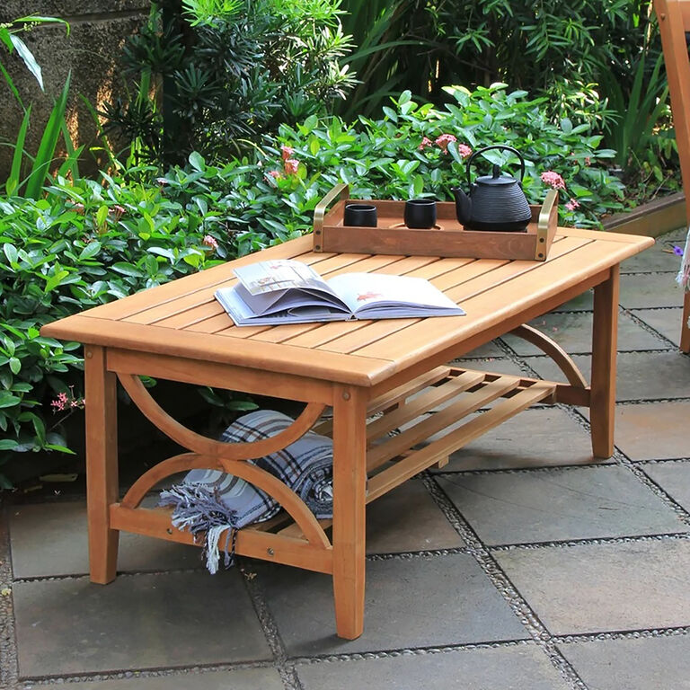 Mendocino Teak Wood 5 Piece Outdoor Furniture Set image number 7