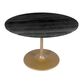 Bainbridge Black Marble Top and Gold Tulip Dining Table image number 0