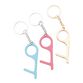 Pink, Blue and Gold Metal Touch Tool Keychains Set of 3 image number 0