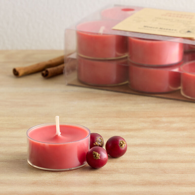 Apothecary Cinnamon Cranberry Tealight Candles 12 Pack image number 1
