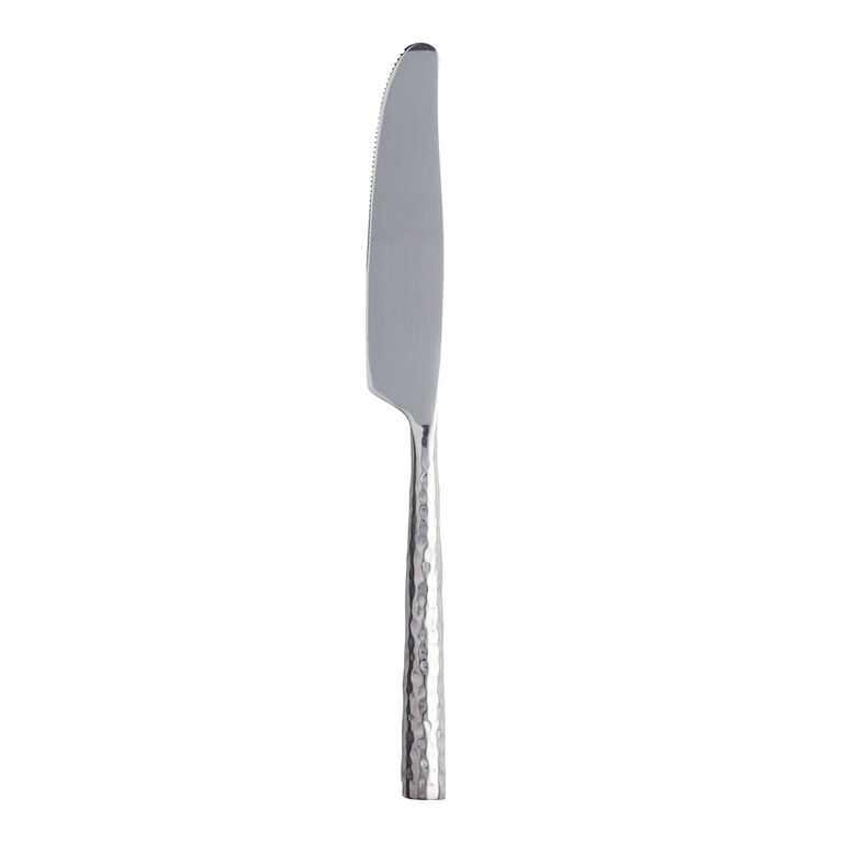Hammered Stainless Steel Flatware Collection image number 4