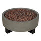 Caymen Round Glacier Gray Faux Stone Bowl Gas Fire Pit image number 2