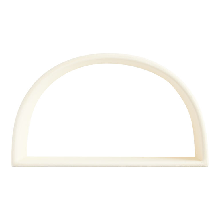 White Arched Floating Wall Shelf image number 3