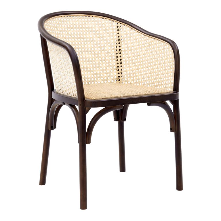 Dora Wood And Cane Dining Armchair image number 1