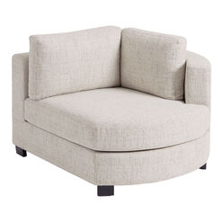 Hayes Cream Modular Sectional Right Facing Cuddle Chair