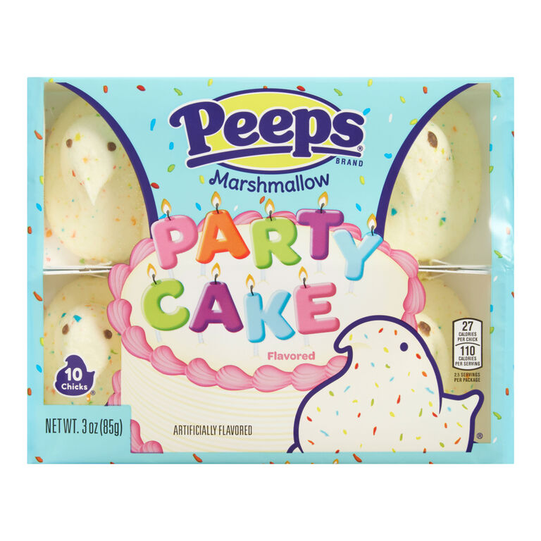 Peeps Party Cake Marshmallow Chicks 10 Pack image number 1