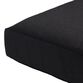 Sunbrella Black Canvas Gusseted Outdoor Chair Cushion image number 1