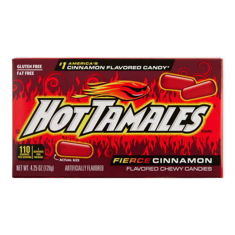 Hot Tamales Fierce Cinnamon Chewy Candy Theater Box image number 1