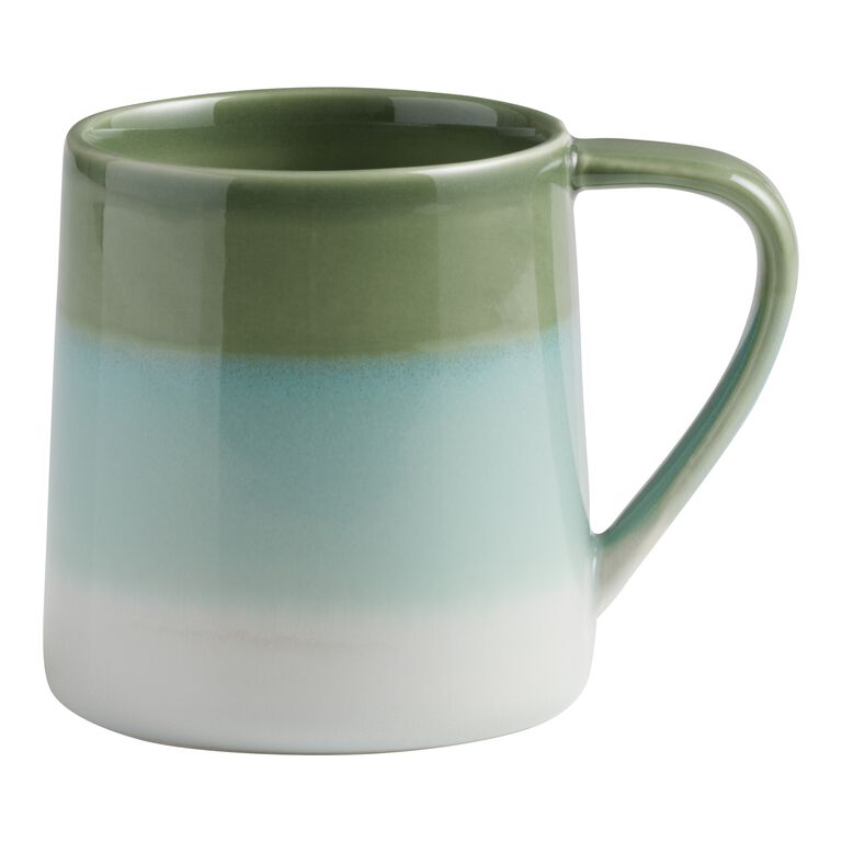 Verbena Blue And Green Reactive Glaze Ceramic Mug image number 1