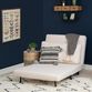 Henderson Off White Faux Sherpa Sleeper Chair image number 3