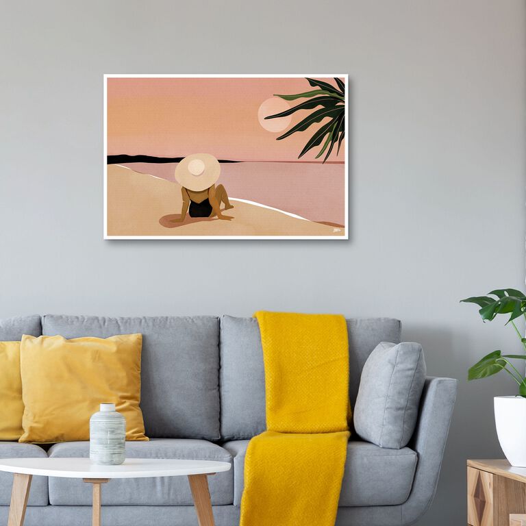 Beach by Bria Nicole Framed Canvas Wall Art image number 4