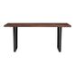Cailen Mocha Live Edge Wood and Resin Dining Table image number 2