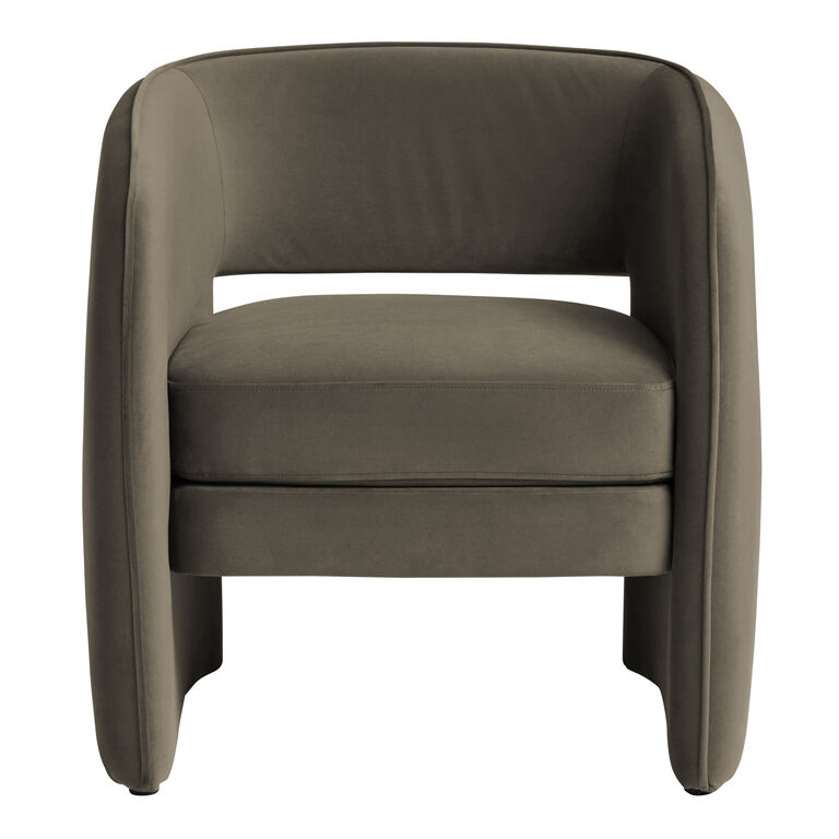Mariano Curved Cutout Back Upholstered Chair image number 2