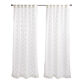 Ivory Checkered Burnout Sheer Sleeve Top Curtains Set of 2 image number 2