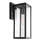 Norsan Black Metal And Glass Outdoor Wall Sconce image number 0