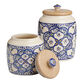 Tunis White and Blue Ceramic Storage Canister image number 0